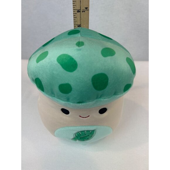 Squishmallow Sydney Mushroom 8" Plush Toy Leaf Smiling Face - Picture 7 of 7